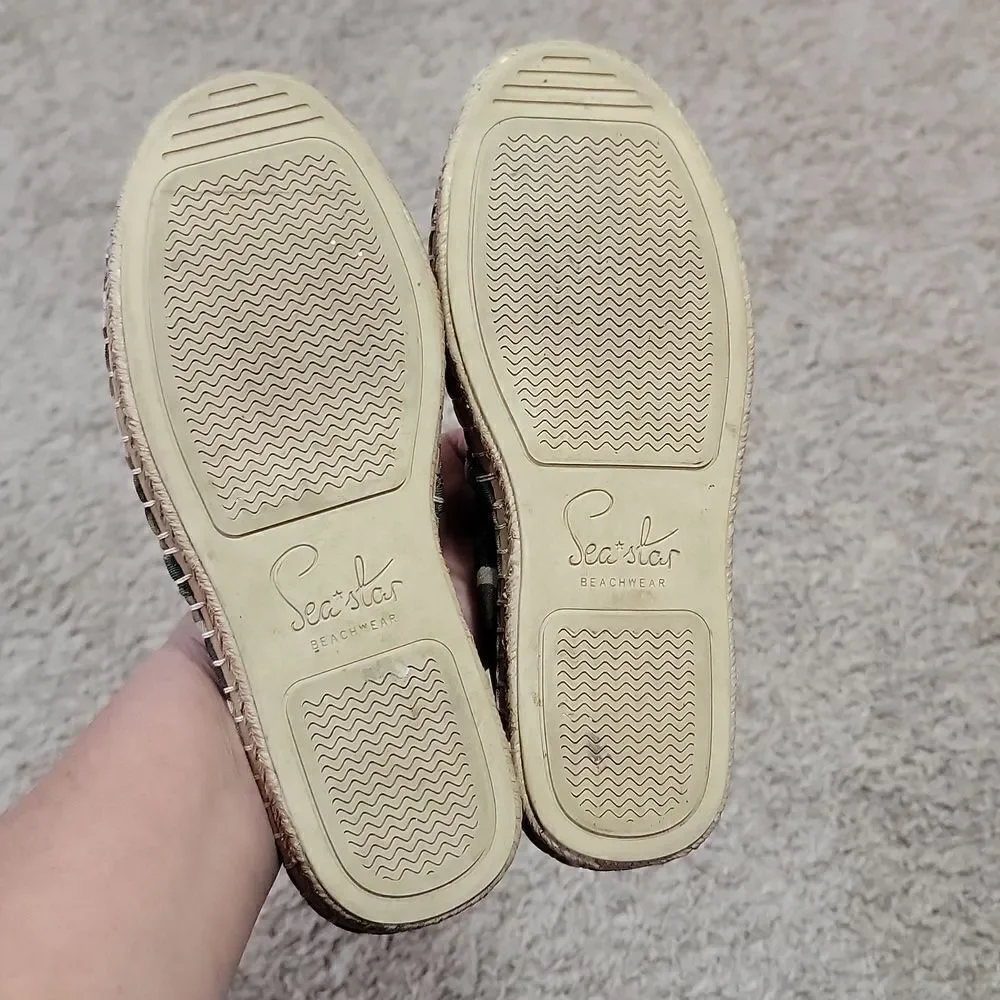 Sea Star Beachwear Beachcomber Espadrille Slip On Shoes Size 6